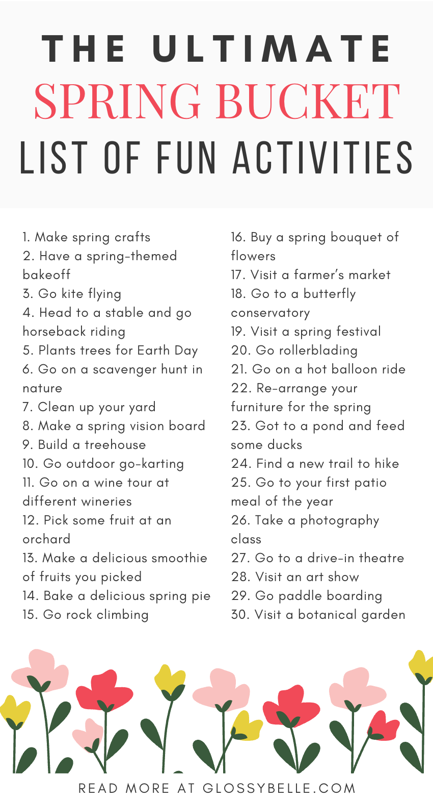 The Ultimate Spring Bucket List: 75 Fun Things To Do This Spring ...